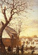 AVERCAMP, Hendrick Winter Landscape  ggg oil on canvas